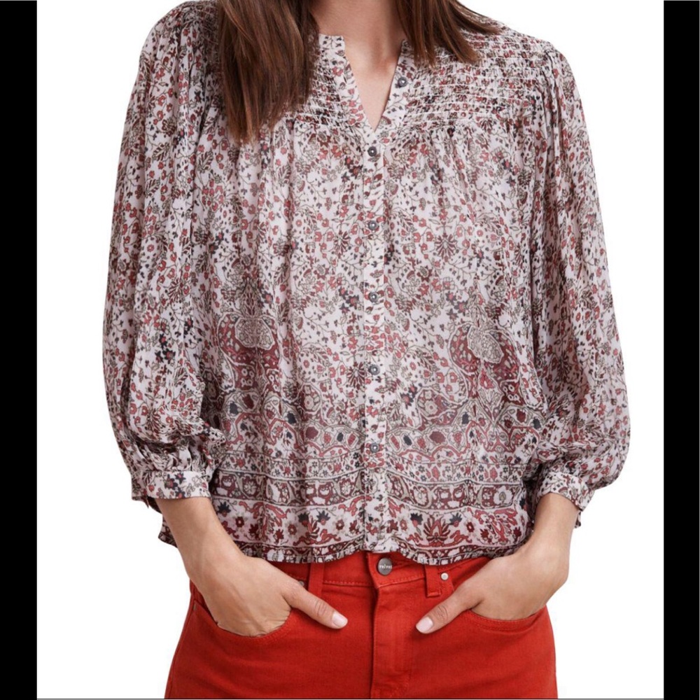 Velvet by Graham & Spencer Suzanne Floral Top